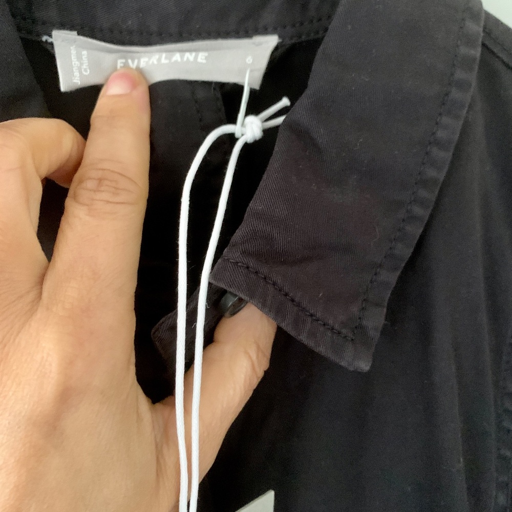 Everlane Utility Belted Button Down Shirt Dress sz6 NWT - Picture 3 of 10